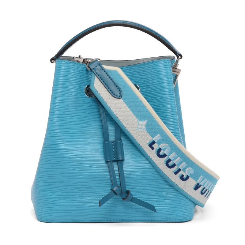 Louis Vuitton Twist bags with a crystal - embellished LV - turnlockLouis Vuitton Turquoise Epi Leather Neonoe BB