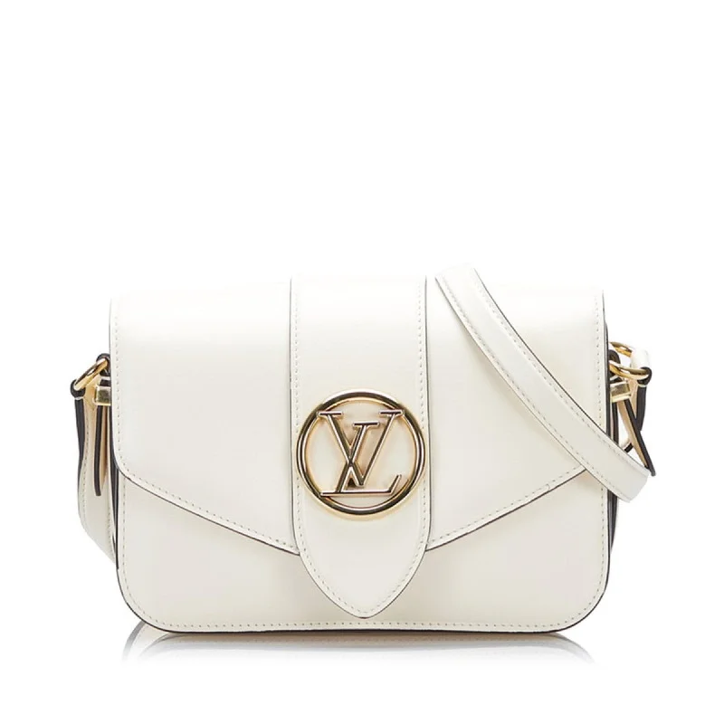 Ladies Louis Vuitton Petite Malle bags in a pastel color for a soft lookLOUIS VUITTON Pont Neuf Shoulder Bag