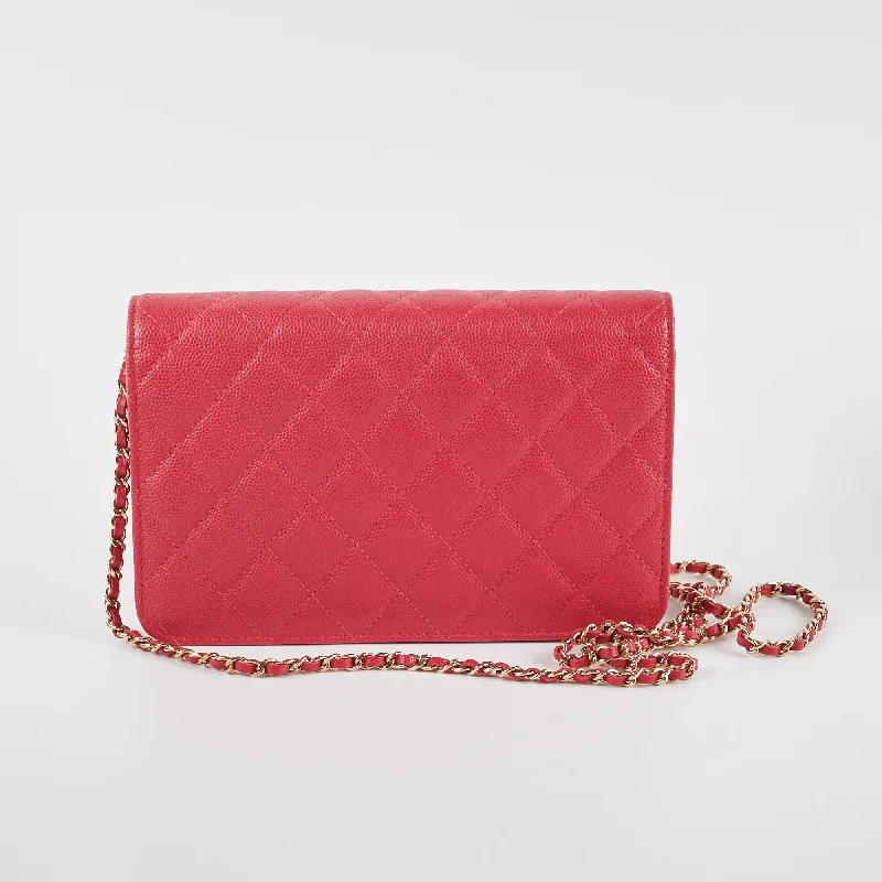 Chanel Colorful Handbag for Spring OutfitsChanel Caviar Wallet on Chain Pink