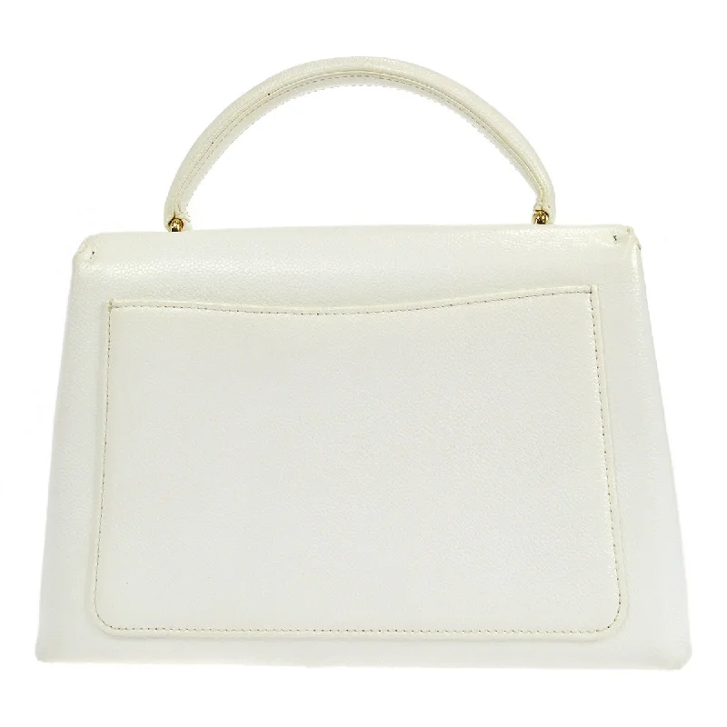 Chanel Designer Handbag with Unique DesignCHANEL 1997-1999 Kelly 25 White Caviar