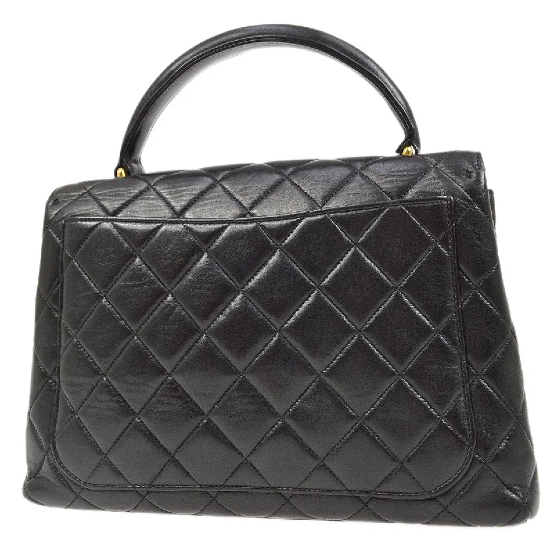 Chanel Vintage Inspired Handbag for Retro LoversCHANEL 1996-1997 Quilted Kelly 25 Black Lambskin