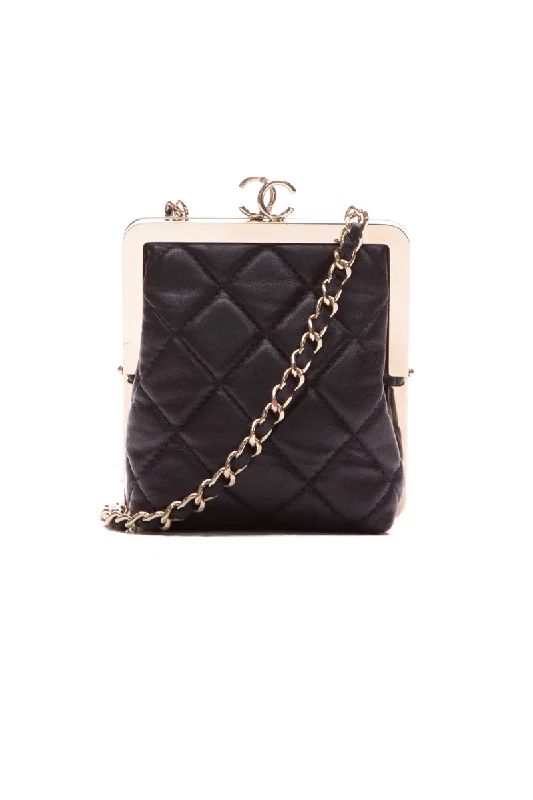 Chanel All - Match Handbag for Versatile StylingPlexi Quilted CC Clutch