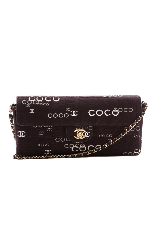 Chanel bags for a polished and professional appearanceVintage Coco Canvas Chocolate Bar Flap Bag