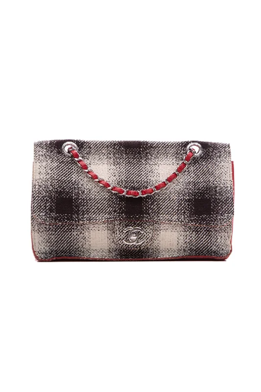 Chanel bags sale 2025Checkered Tweed Flap Bag