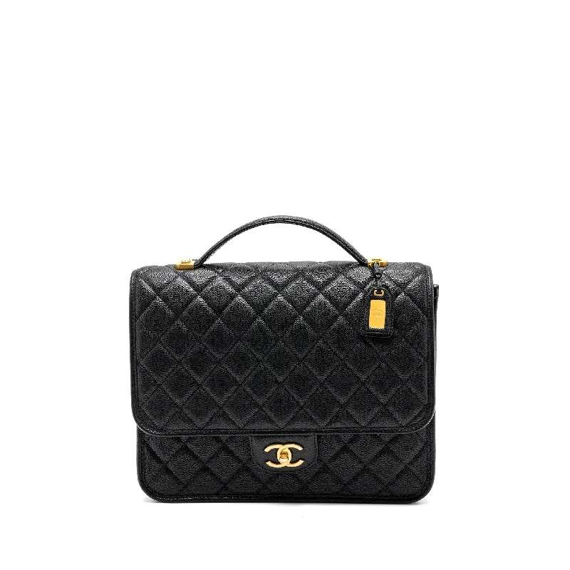 Chanel bags with the perfect balance of luxury and functionalityChanel 22k Large Backpack Caviar Black GHW(microchip)