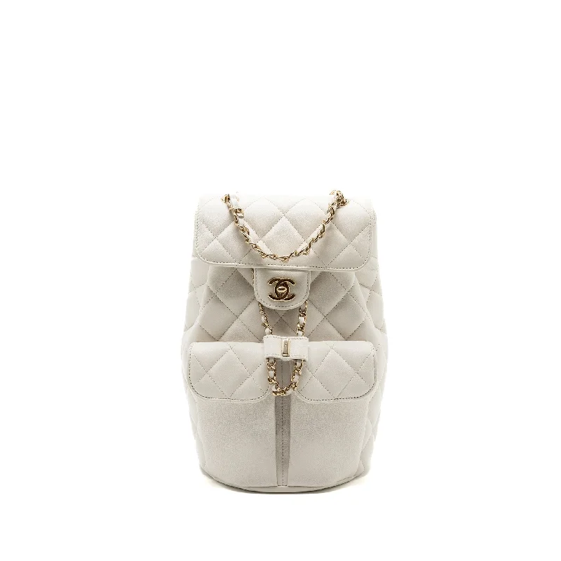 Chanel bags available at online luxury retaileChanel 22s mini backpack Grained calfskin white LGHW(Microchip)