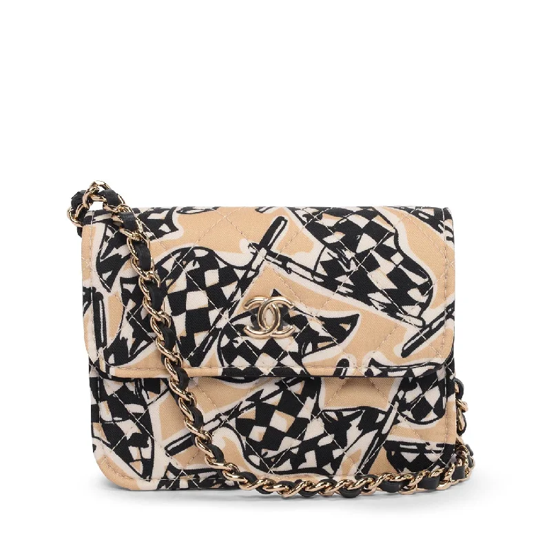 Chanel bags for women who love timeless fashionChanel Beige Checkered Flag Print Bag