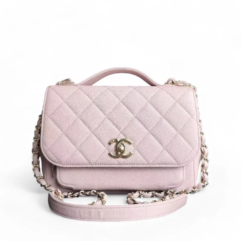 Chanel New Arrival Handbag with Gold HardwareChanel Business Affinity Medium - Caviar Quilted Sakura Light Pink Gold Hardware Series 26