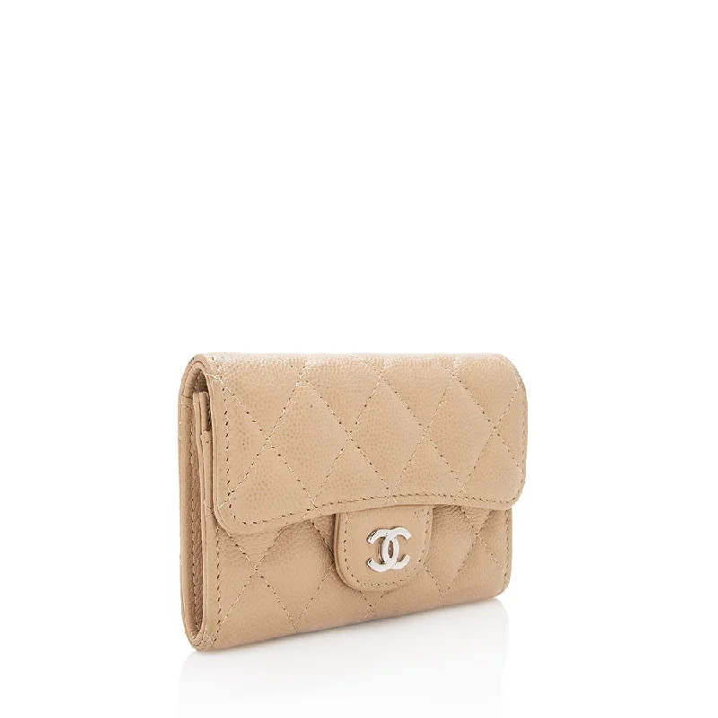 Chanel bags with exclusive seasonal releasesChanel Caviar Leather Classic Card Holder (18684)