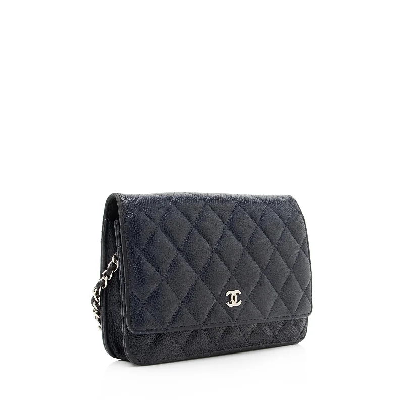 Chanel Luxury Handbag for High - End EventsChanel Caviar Leather Classic Wallet on Chain Bag (23078)