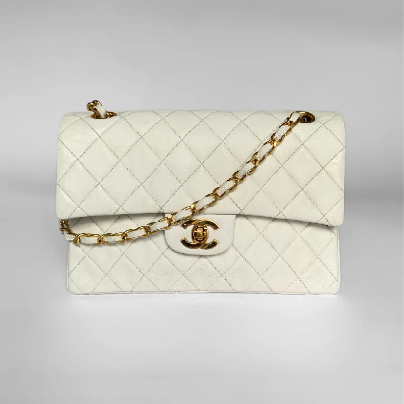 Chanel Quilted Leather Shoulder Bag for FashionistasChanel Classic Double Flap Bag Small Lambskin Leather