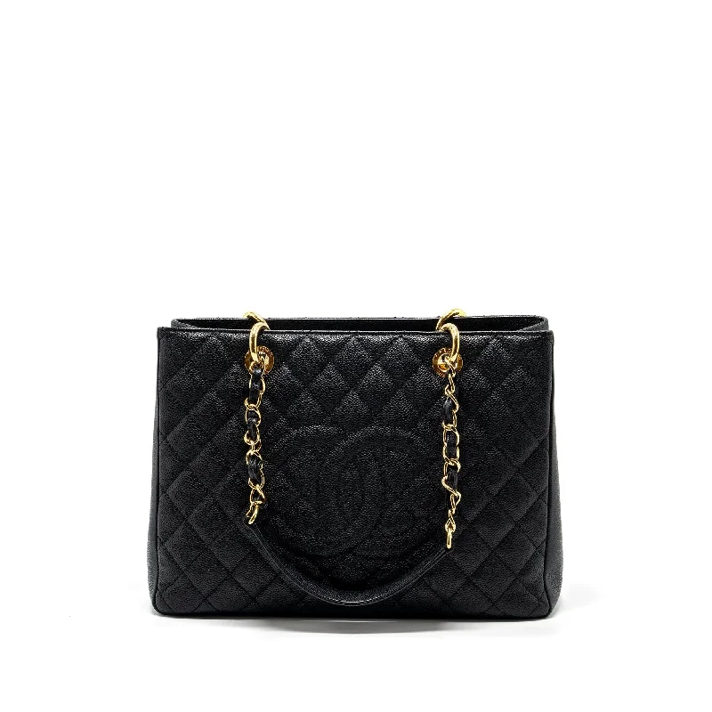 Chanel bags with chain and leather strap combinationsChanel grand shopping tote bag caviar Black GHW