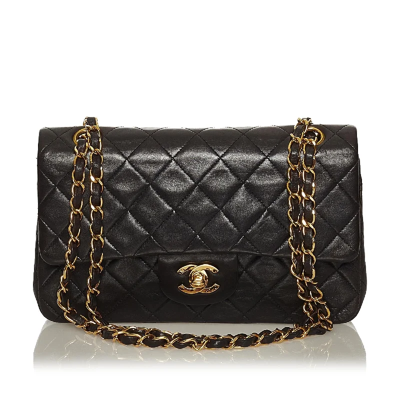 Chanel bags with modern touchesChanel Small Classic Lambskin Double Flap (SHG-nL1eWl)