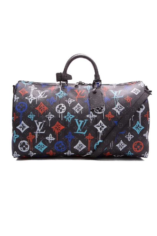 Chanel bags with exclusive seasonal releasesGraffiti Keepall 50 Bandouliere Travel Bag