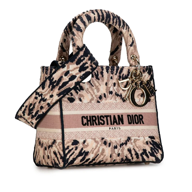 Christian Dior bags with a side - pocket for holding a water bottleDior Medium Tie-Dye Lady D-Lite (F4Hf47)